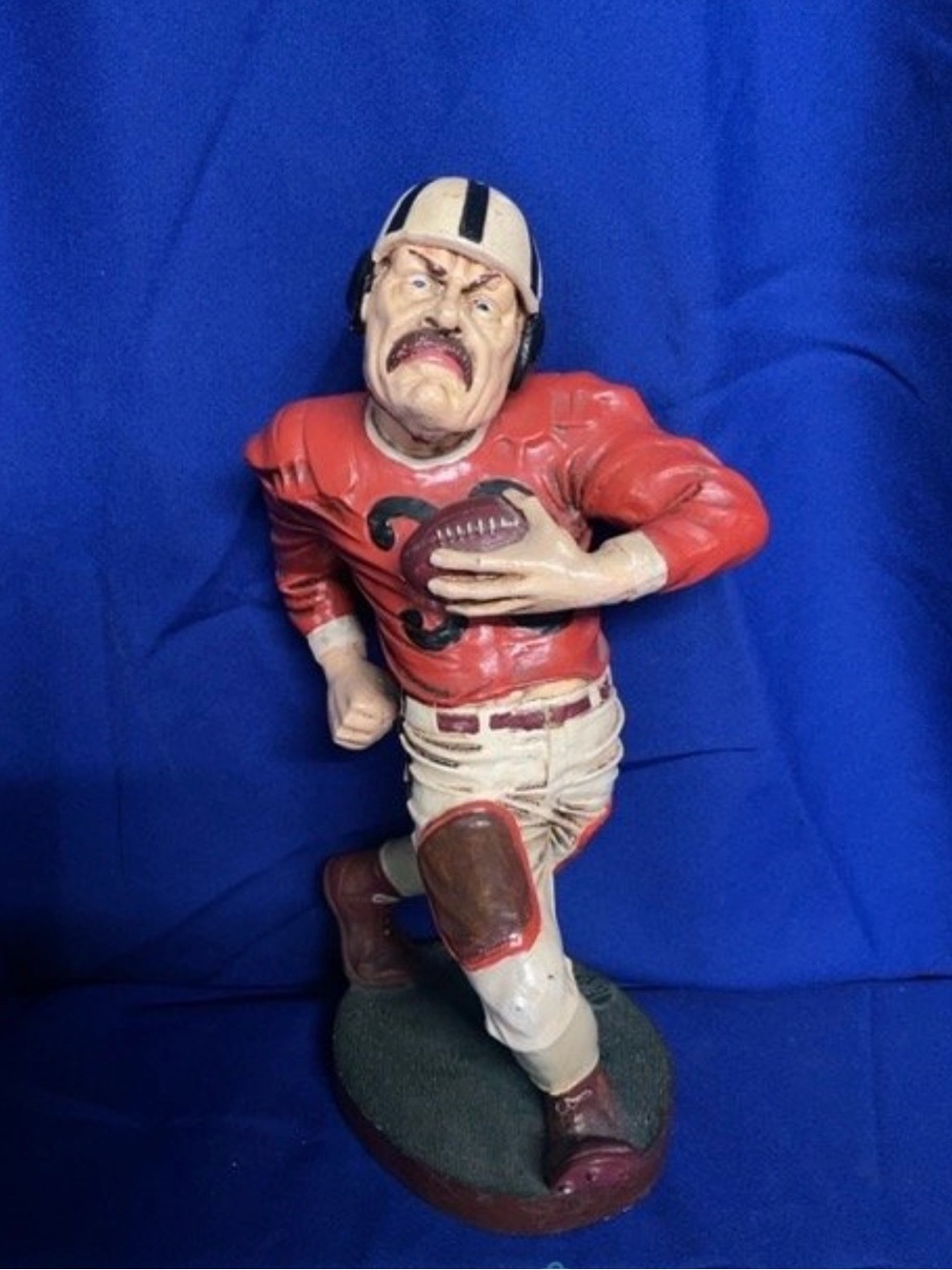 RARE VINTAGE 90’s PETER MOOK Football Statue 13” FIGURINE (SIGNED)